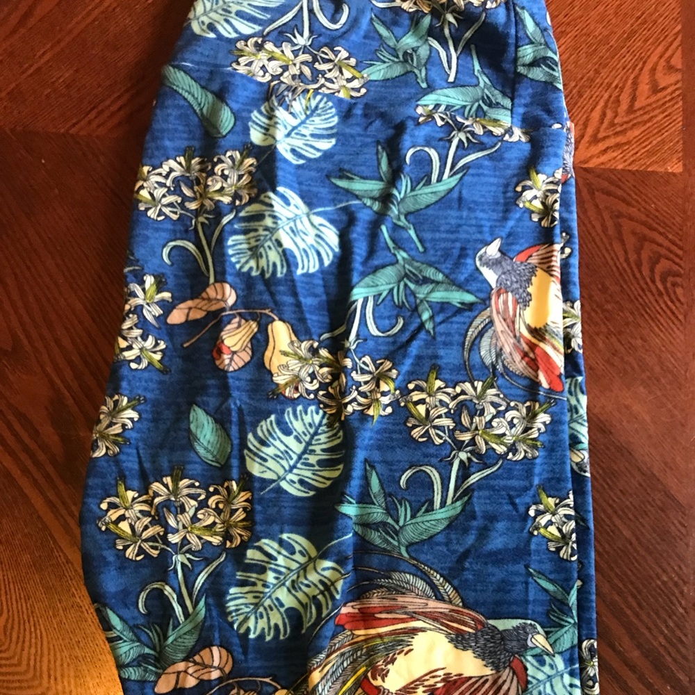 Lularoe TC Leggings Tropical Birds